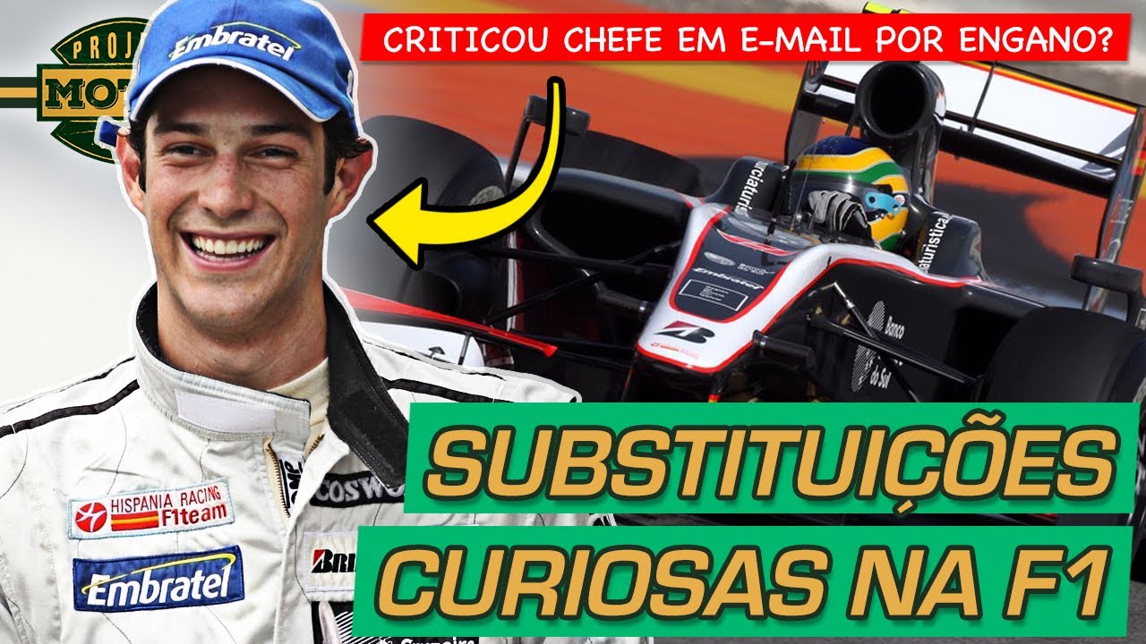 PILOTOS QUE FORAM SUBSTITUÍDOS POR MOTIVOS CURIOSOS NA F1