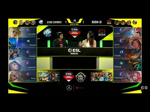 EVOS VS BOOM ID GAME 3 ASL by ESL SEASON 3