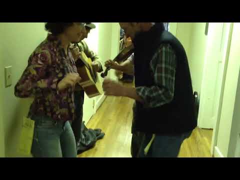 Thomas Maupin & Miss Moonshine dancing backstage @ TVOFC 2012 to fiddling Charlie Hunter