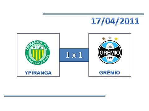 GOLS: Ypiranga 1 x 1 Grêmio - 17/04/2011 - Campeonato Gaúcho