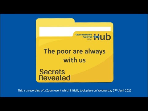 Secrets Revealed: The poor are always with us