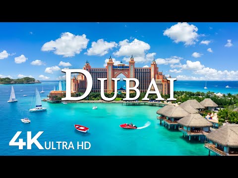 FLYING OVER DUBAI (4K UHD) – Soothing Music Along With Beautiful Nature Video - 4K Video ULTRA HD