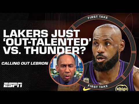 Stephen A. tells LeBron James to 'JUST STOP' after his comments on the Lakers vs. OKC | First Take