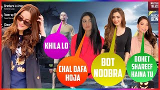 JOINING RANDOM SQUAD OF KHATERNAK GILRS LIKE A BOT😂 |DAFA HOJA|PUBG MOBILE|DIAZ