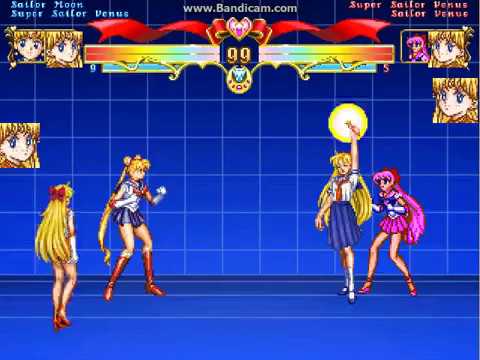 Mugen:sailor moon,super sailor venus team arcade