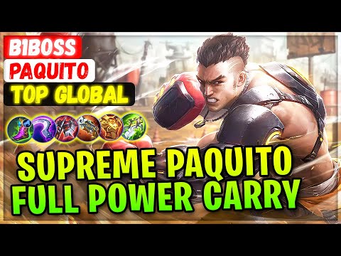 Supreme Paquito Full Power Carry [ Top Global Paquito ] b1boss- Mobile Legends Emblem And Build