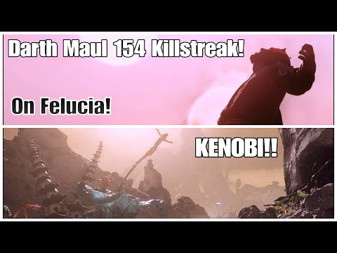 Star Wars Battlefront 2: Darth Maul 154 killstreak on Felucia!