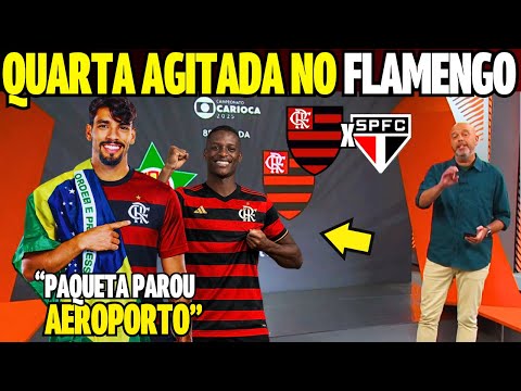 GLOBO ESPORTE RJ 28/01! PAQUETA PAROU O AEROPORTO! LUIS HENRIQUE DIZ SIM! NOTICIAS DO FLAMENGO HOJE!