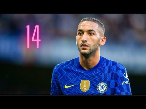 Hakim Ziyech - All 14 goals for Chelsea (2020-22) with english commentary