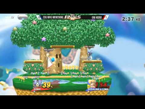MLG Finals 2015 COG MVG Mew2king (Mii Brawler, Rosalina & Luma, Captain Falcon) vs ONI Heero (Sonic)