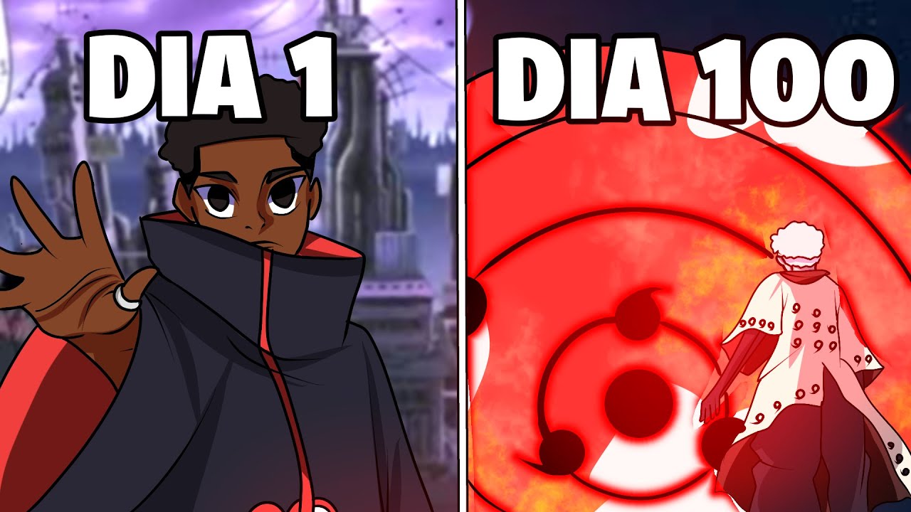SOBREVIVI 100 DIAS COMO AKATSUKI NO NARUTO JEDY MINECRAFT O FILME