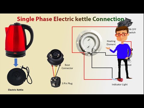 Single Phase Electric kettle Connection | Electric kettle