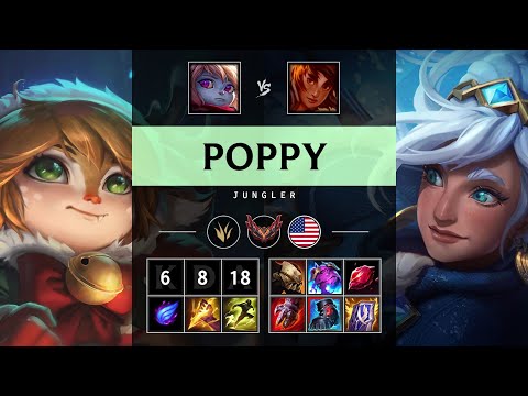 Poppy Jungle vs Taliyah - NA Grandmaster Patch 25.20