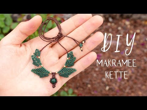 𝗠𝗮𝗸𝗿𝗮𝗺𝗲𝗲 𝗞𝗲𝘁𝘁𝗲 𝗙𝗹𝗼𝗿𝗮𝗹 (mit Blättern) － Anleitung ➡ 🇬🇧 𝗘𝗡-𝘀𝘂𝗯