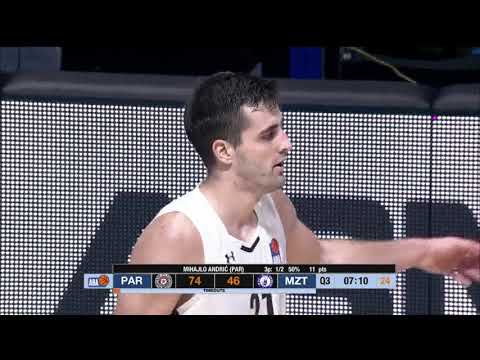 ABA Liga 2017/18 highlights, Round 12: Partizan NIS - MZT Skopje Aerodrom (16.12.2017)