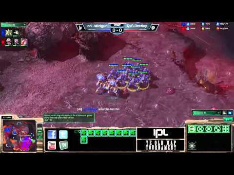 Destiny vs Minigun - Game 1 - YOMT Ro16 - StarCraft 2