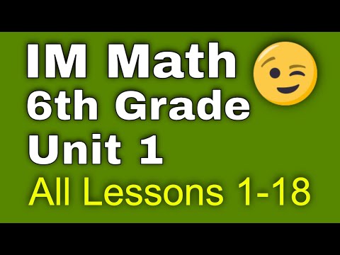 😉 6th Grade, Unit 1, All Lessons 1-18 | Area and Surface Area | Illustrative Mathematics