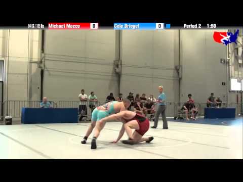 Michael Mocco vs. Cole Briegel at 2013 Junior Nationals - FILA - FS