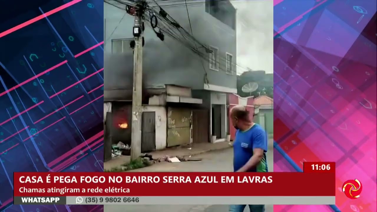 Morador é suspeito de colocar fogo em casa em Lavras