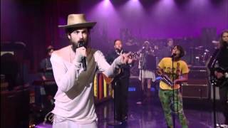 Edward Sharpe and The Magnetic Zeros Live on Letterman - Man On Fire - 2012