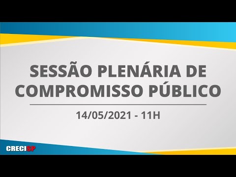 14/05/2021 - 11h00 - Plenária de Compromisso