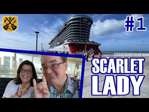 Scarlet Lady Pt.1 - Embarkation, Sea Terrace Tour, Sailaway Party, The Wake Steakhouse, Pajama Party