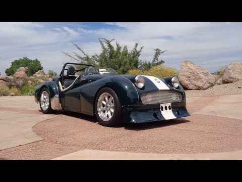 The Ultimate TR3 ! A 1956 Triumph Race Track Car in Green & Ride on My Car Story with Lou Costabile