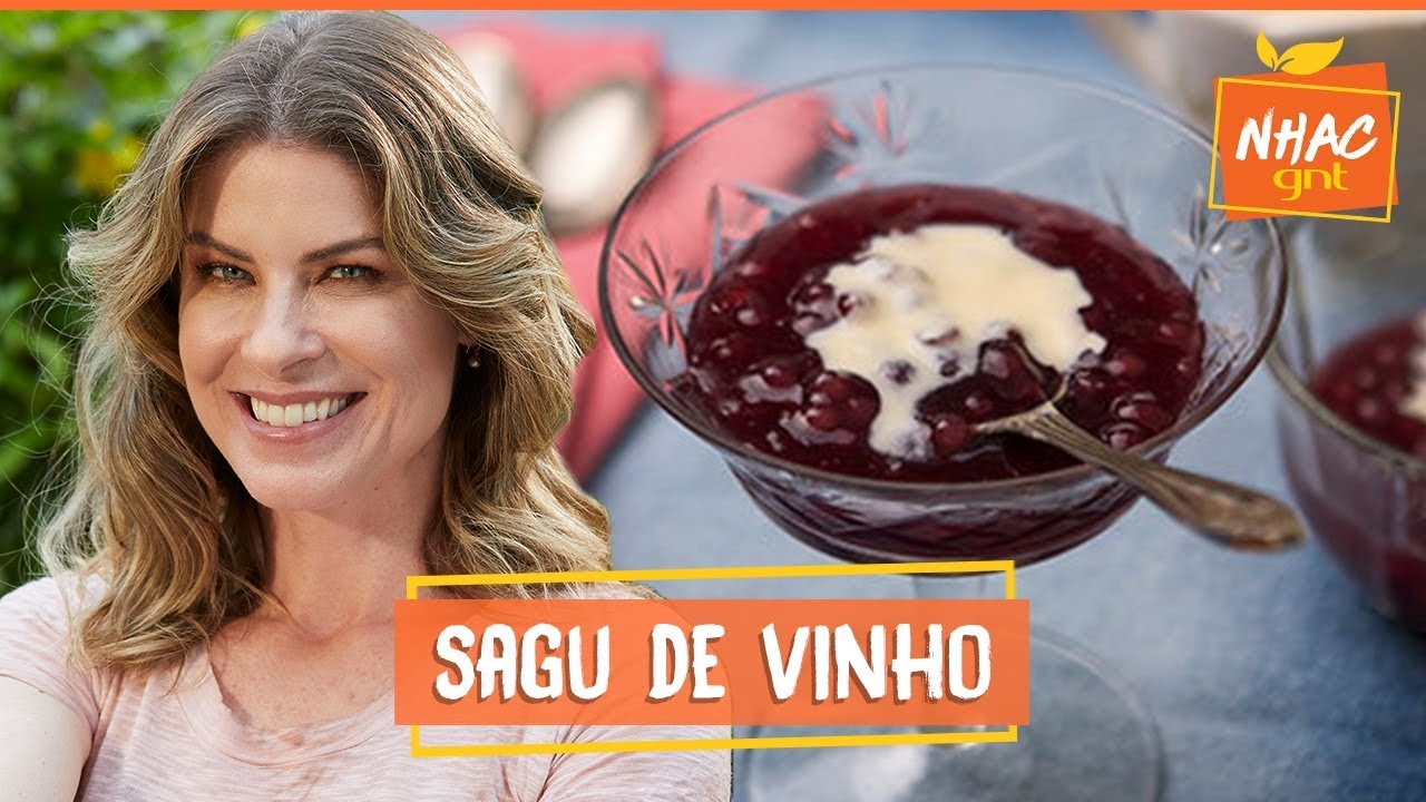 Sagu de vinho tinto com creme inglês: aprenda a fazer doce irresistível | Rita Lobo |Cozinha Prática