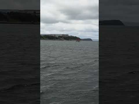 Ferris Point Lighthouse and the Port of Larne #antrim #northernireland #travel #shorts #lighthouse