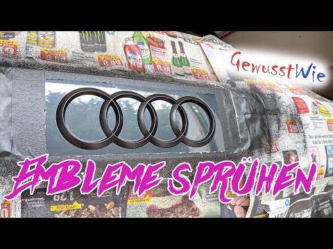 EMBLEME SPRÜHEN mit SPRÜHFOLIE - AUDI - GewusstWie