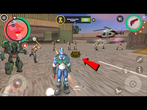 Rope Hero: Vice Town (Red & Green Blink Landmine in Army Base) Rope Hero Town - Android Gameplay HD