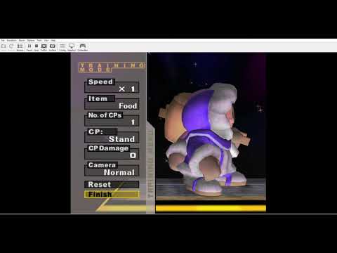 Shield drop to grab ledge demonstration