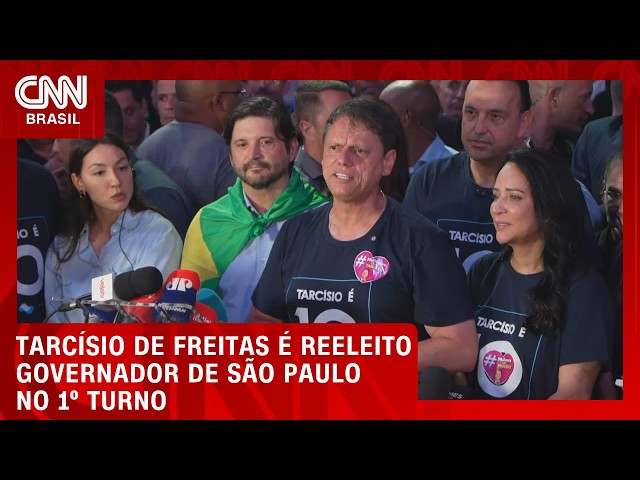 Tarcísio de Freitas vence com 62,65% com recorde histórico em SP | CNN NOVO DIA
