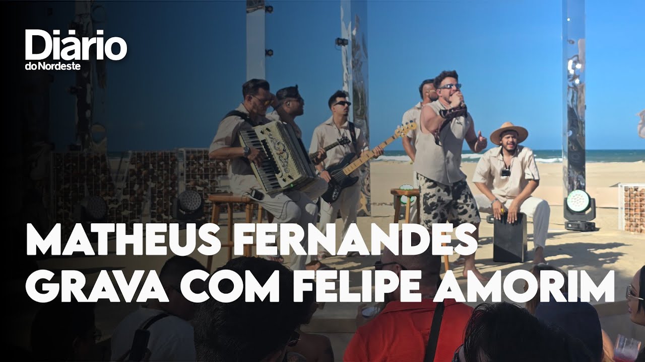 Imagem da notícia No Cumbuco, Matheus Fernandes grava feats inéditos com Menos é Mais e Felipe Amorim