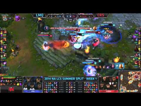 LMQ vs CRS - 2014 NA LCS Summer Split W1D3 [Highlights]