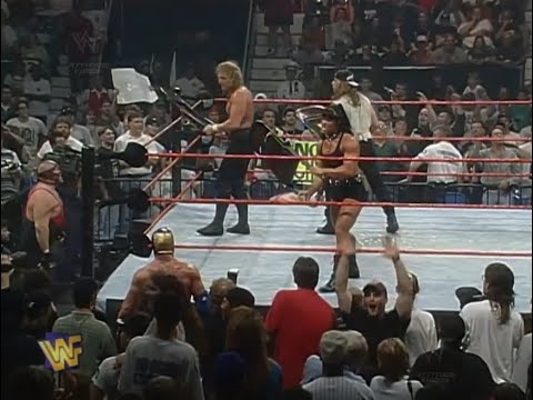 02 Shawn Michaels & Chyna help Triple H - RAW 08 September 1997