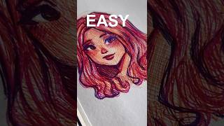 Download lagu How you can draw like this (with 3 coloured pens) 🌿 mp3