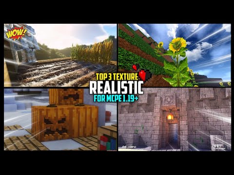 Steve Gamer 77 - 😍 TOP 3 REALISTIC SHADER + TEXTURE PACK FOR MINECRAFT PE IN LOW END ANDROID NO LAG MCPE RTX 1.19+