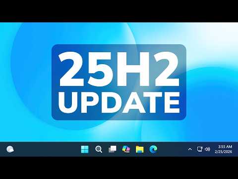 Größtes Windows 11 25H2 Februar-Update in der Hauptversion – Neue Systemleiste und mehr (KB5077241)