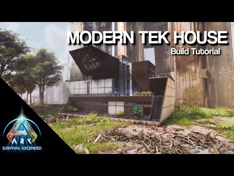 Modern Tek House | Ark: Survival Ascended | Build Tutorial