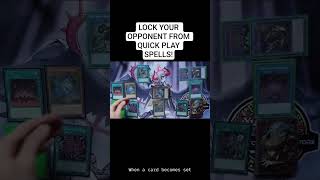 How to lock your opponent from *activating* quick play spells! #yugioh #yugiohcombo