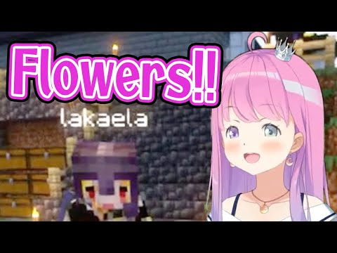 Kaela gives many flowers to Luna after their adventure【Hololive/Minecraft/Apr 17, 2023/Eng sub】