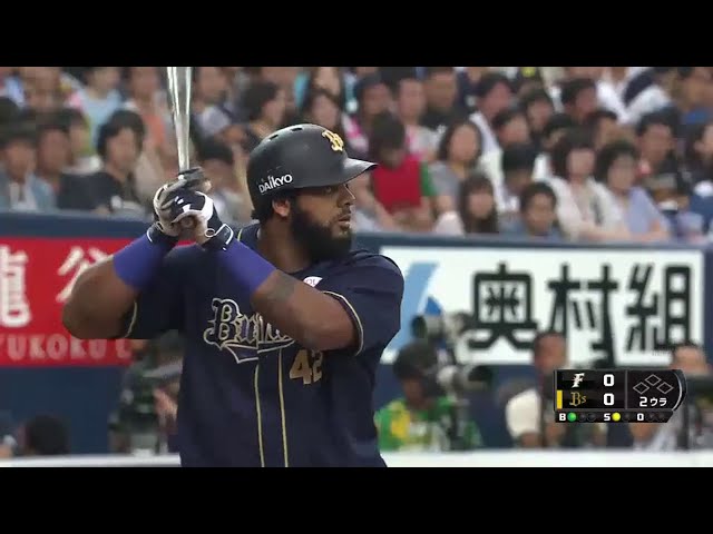 【2回裏】バファローズ・ペーニャ リーグトップに並ぶ29号アーチで先制!! 2014/9/7Bs-F