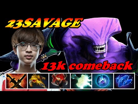 Intense 13k comeback 23Savage Faceless Void | 7.33 Immortal Best Ranked Gameplay