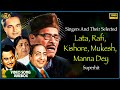Lata Rafi Kishore Mukesh Manna Dey Superhit Singers And Their Superhit Video Songs Jukebox