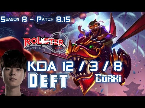 KT Deft CORKI vs EZREAL ADC - Patch 8.15 KR Ranked
