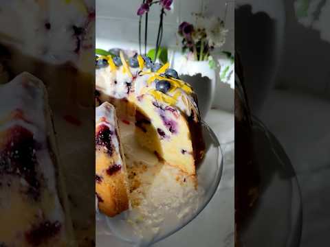 Watch Video: A visual guide showing how to make the Lemon Blueberry Pound Cake from scratch.