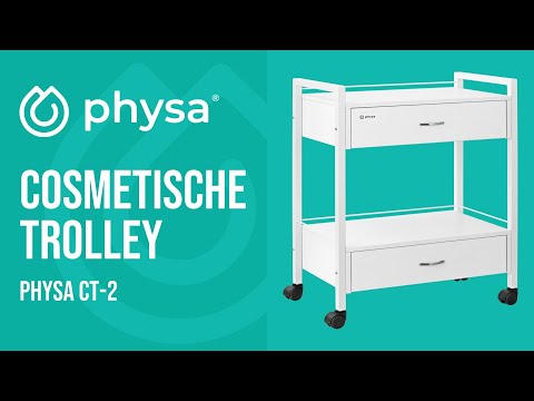 Video - Cosmetische trolley - 2 Laden - 62.5 x 40 x 85.5 cm