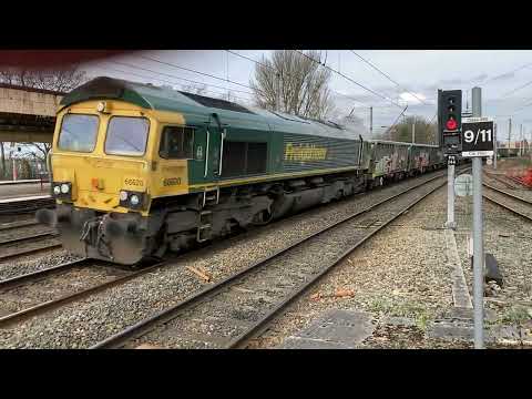 66620 on 6H51 passes Lancaster 8th March 2023