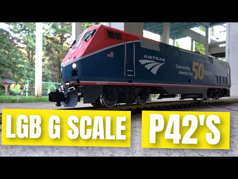 Massive LGB G Scale Amtrak P42's with DCC/Sound – Amtrak 50th Anniversary Model Trains for Garden RR